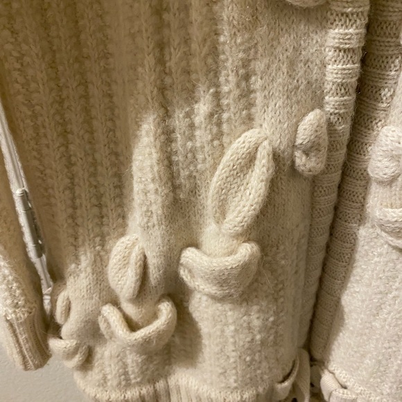 Free People alpaca cardigan. Cream color. Size XS - Picture 4 of 8